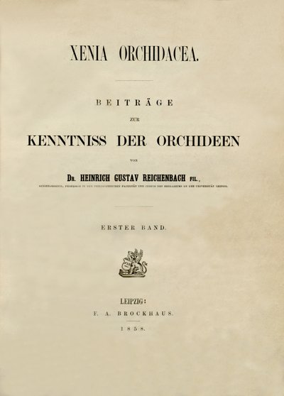 Titelseite von Heinrich Gustav Reichenbach