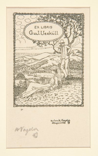Exlibris von Heinrich Vogeler