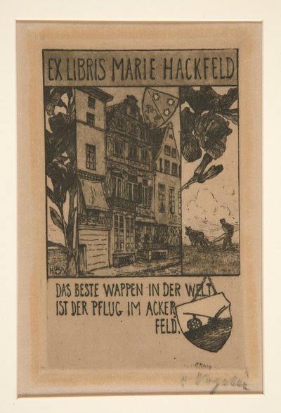 Exlibris von Heinrich Vogeler