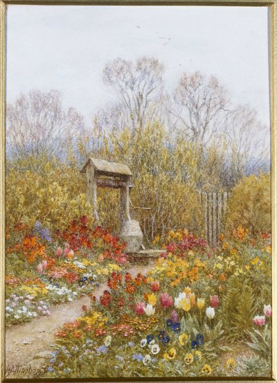 Ein alter Brunnen, Brook, Surrey von Helen Allingham