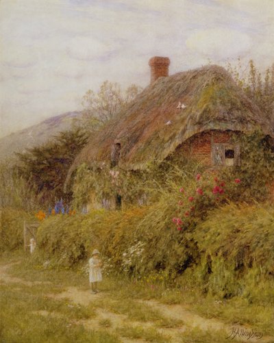 Beim Angeln, Surrey von Helen Allingham