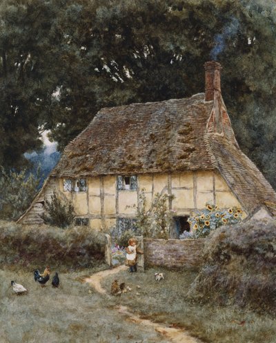 Auf der Bachstraße, in der Nähe von Witley von Helen Allingham