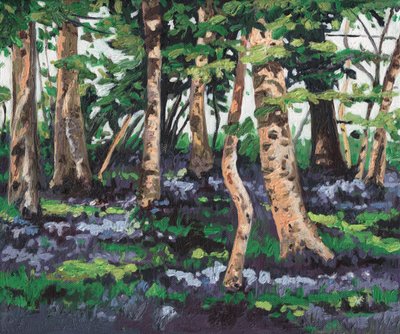 Blaue Glockenblumen, 2009 von Helen White