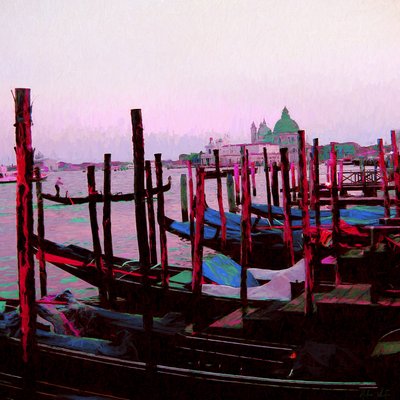 Venezianischer Sonnenuntergang, 2018 von Helen White