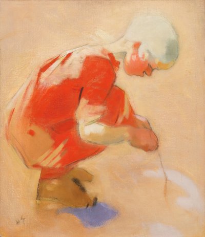 Mädchen im Sand von Helene Schjerfbeck
