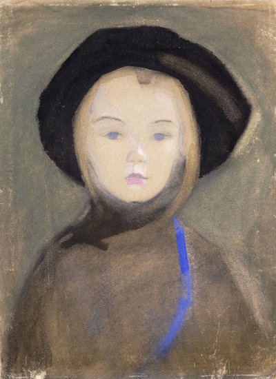 Mädchen mit blauem Band von Helene Schjerfbeck