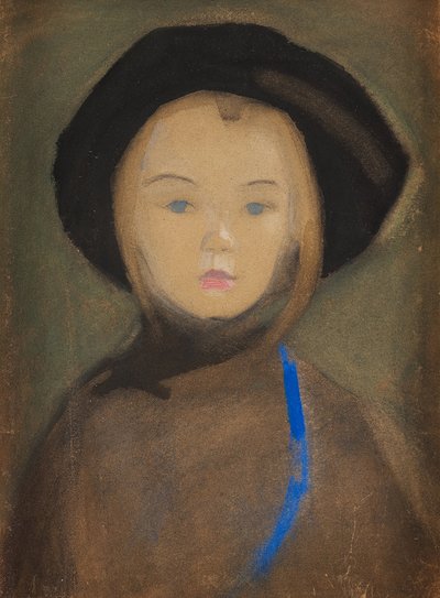 Mädchen mit blauem Band, 1909 von Helene Schjerfbeck