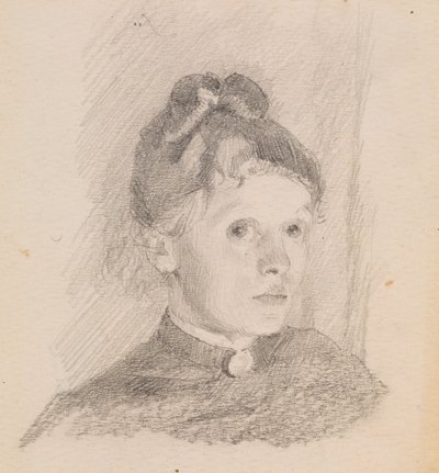 Selbstporträt, 1880-1884 von Helene Schjerfbeck
