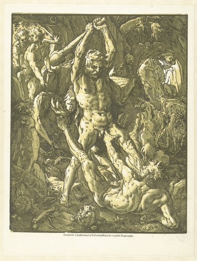 Herkules und Cacus von Hendrick Goltzius