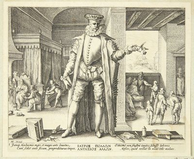 Der Arzt als Mensch von Hendrick Goltzius