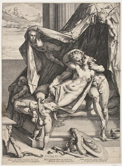 Mars und Venus von Hendrick Goltzius