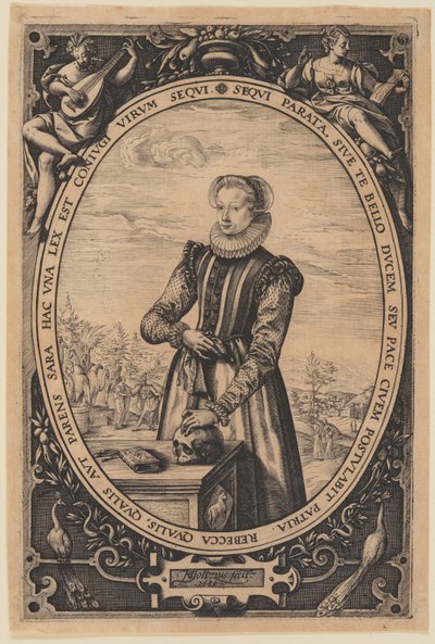 Porträt von Josina Hamels von Hendrick Goltzius
