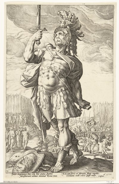 Publius Horatius von Hendrick Goltzius