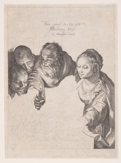 Die Anbetung der Hirten von Hendrick Goltzius