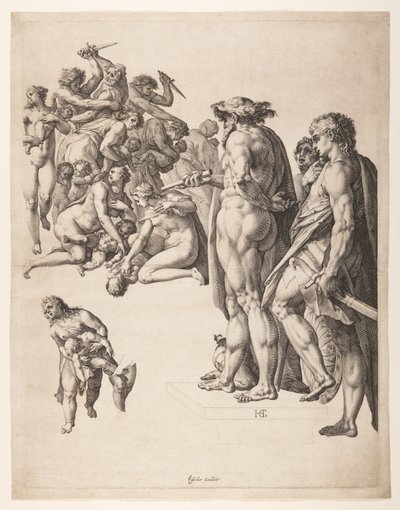 Das Massaker der Unschuldigen von Hendrick Goltzius