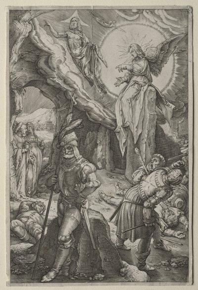 Die Passion: Die Auferstehung von Hendrick Goltzius