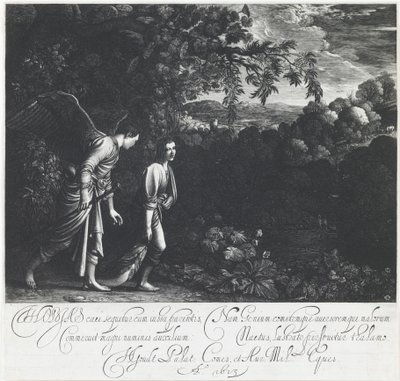 Tobias mit dem Engel von Hendrick Goudt