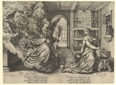 Verkündigung, 1594 von Hendrik Goltzius