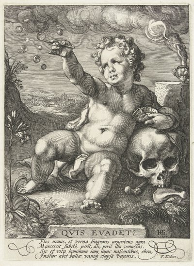 Homo Bulla, 1594 von Hendrik Goltzius