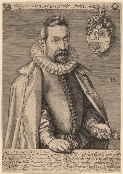 Jan Nicquet von Hendrik Goltzius