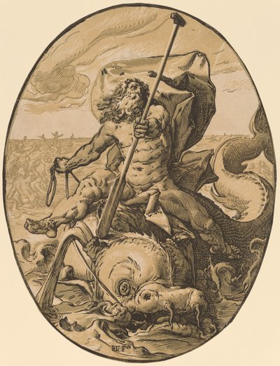 Okeanos von Hendrik Goltzius