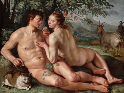 Der Sündenfall von Hendrik Goltzius