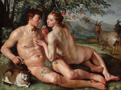 Der Sündenfall von Hendrik Goltzius