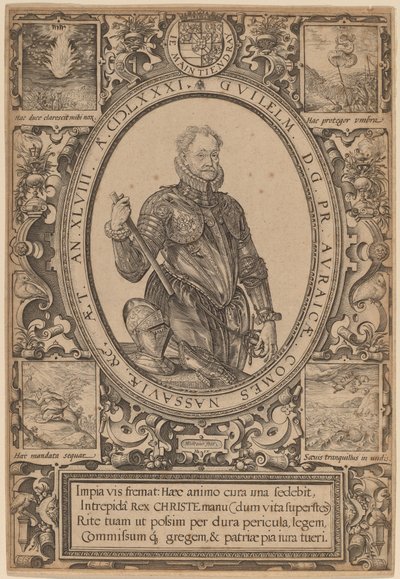 Wilhelm, Graf von Nassau, Prinz von Oranien von Hendrik Goltzius