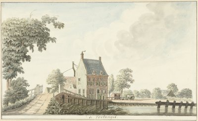 Gasthaus De Voetangel an der Utrechter Treckvaart von Hendrik Tavenier