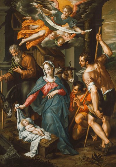 Die Anbetung der Hirten von Hendrick de Clerck