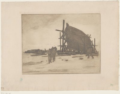 Boot im Bau von Henri Charles Guérard