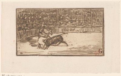 Stierkämpfer in einer Arena von Henri Charles Guérard
