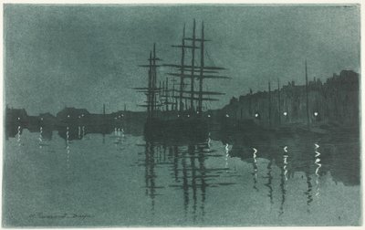 Das Becken in Dieppe von Henri Charles Guérard
