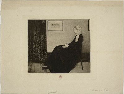 Whistlers Mutter, nach Whistler von Henri Charles Guérard