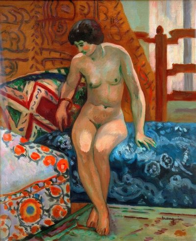 Akt auf der Ottomane von Henri Charles Manguin