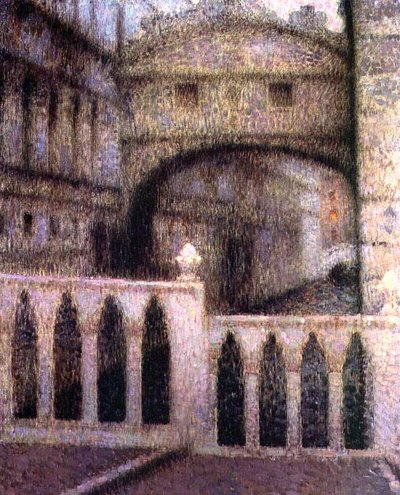 Die Seufzerbrücke von Henri Eugene Augustin Le Sidaner