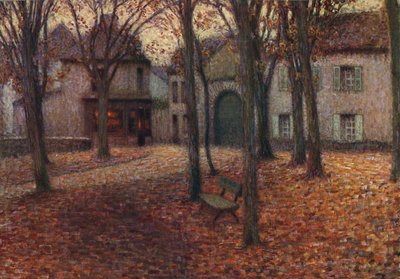 Das Dorf im Herbst, ca. 1915 von Henri Eugene Le Sidaner