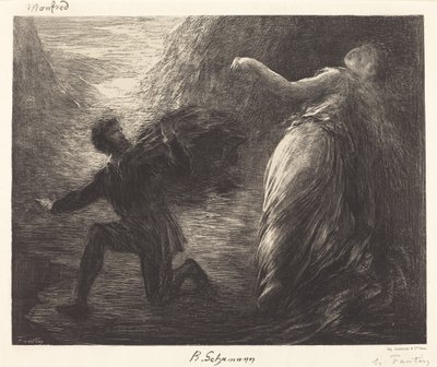 Manfred und Astarte (1. Platte) von Ignace Henri Jean Fantin Latour