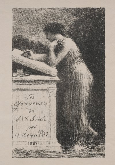 Die Lithographie von Ignace Henri Jean Fantin Latour