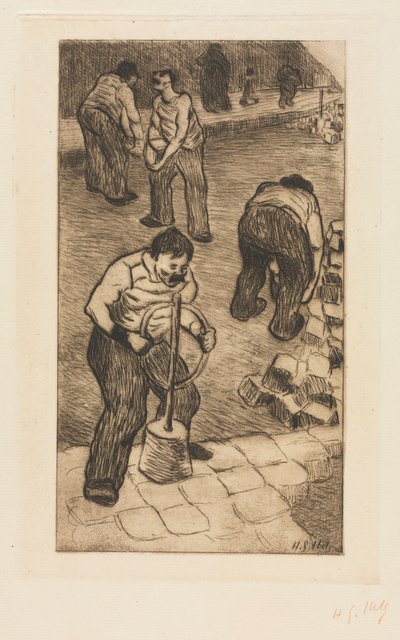 Die Straßenpflasterer, 1894 von Henri Gabriel Ibels