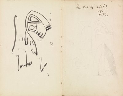Fünf skulpturale Studien von Henri Gaudier Brzeska