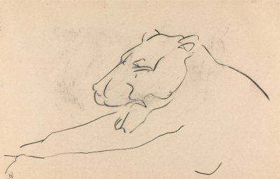 Liegende Löwin von Henri Gaudier Brzeska
