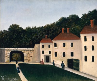 Spaziergänger in einem Park von Henri J.F. Rousseau