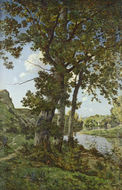 Die Eichen von Chateau-Renard, 1875 von Henri Joseph Harpignies