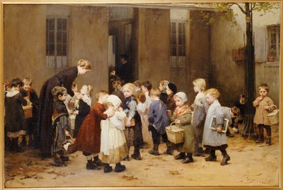 Zurück zur Schule von Henri Jules Jean Geoffroy