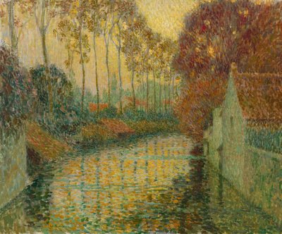 Kanal im Herbst (Gisors) von Henri Le Sidaner