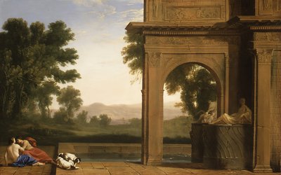 Klassische Landschaft mit Figuren von Henri Mauperche
