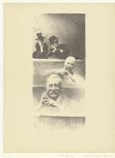 Zuschauer im Theater von Henri Patrice Dillon