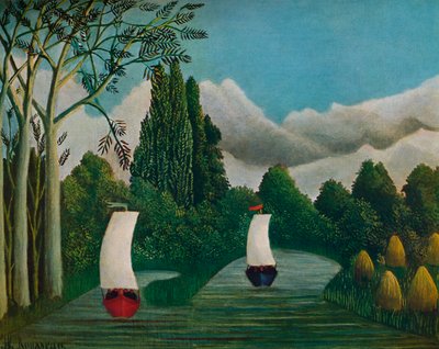Ufer der Oise, 1905 von Henri Rousseau