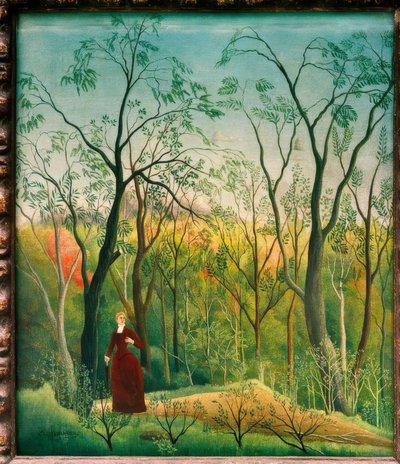 Der Spaziergang im Wald von Henri Rousseau